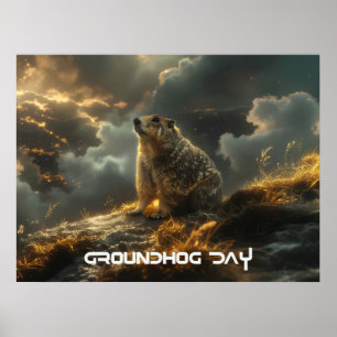 GROUNDHOG DAY - HAPPY GRIUNDHOG DAY POSTER