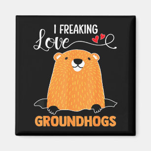 Groundhog Day I Freaking Love Groundhog Png Magnet