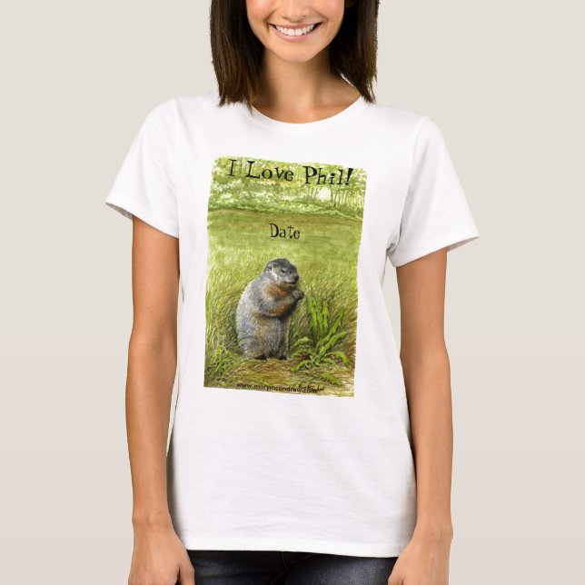 Groundhog Day "I Love Phil" long sleeve T-Shirt (Front)