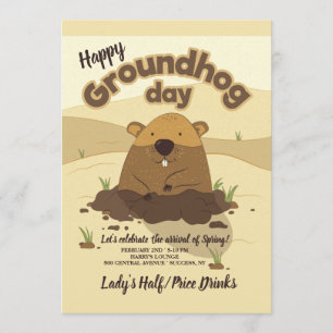 Groundhog Day Invitations