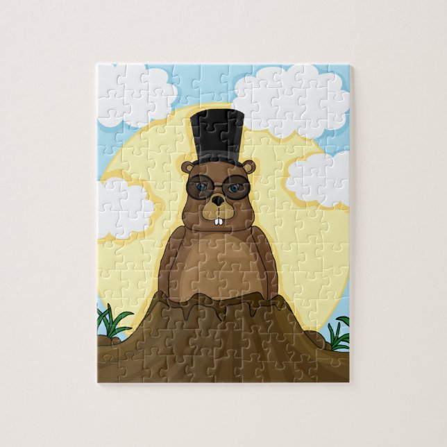 Groundhog day jigsaw puzzle (Vertical)