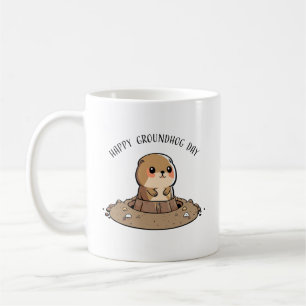 Groundhog Day Kawaii Mug
