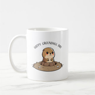 Groundhog Day Kawaii Mug