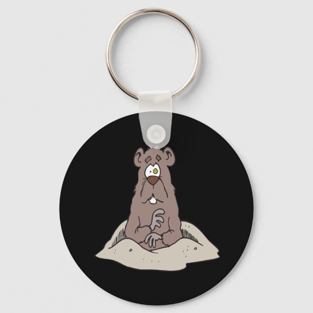 Groundhog Day Key Ring (Front)