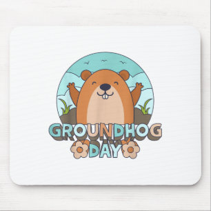 Groundhog Day Men Women Retro Vintage 60s 70s 80s Mouse Mat