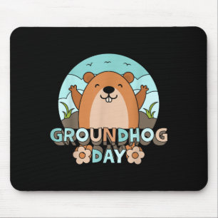 Groundhog Day Men Women Retro Vintage 60s 70s 80s  Mouse Mat