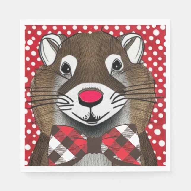 Groundhog Day Napkin (Front)