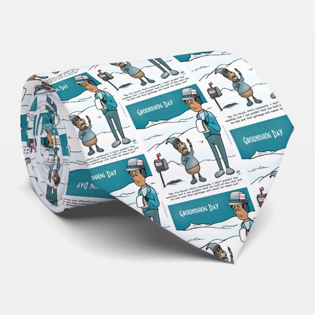 Groundhog Day Necktie (Rolled)