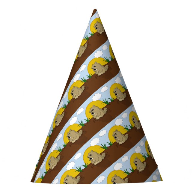 Groundhog day party hat (Front)