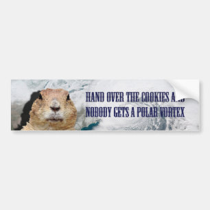 Groundhog Day Polar Vortex Bumper Sticker