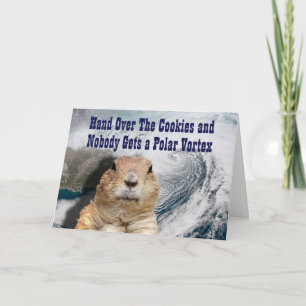 Groundhog Day Polar Vortex Card