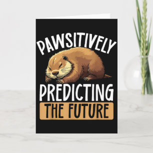 Groundhog Day Pun Cute And Fun Groundhog Card