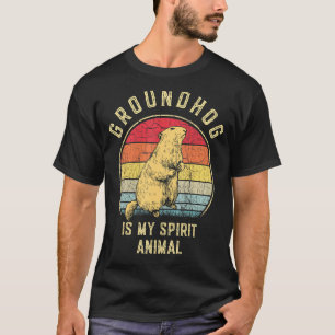 Groundhog Day Retro Vintage Happy Groundhog Day T-Shirt