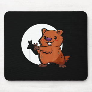 Groundhog Day Shadow Puppet Cute Rodent Costume Fu Mouse Mat