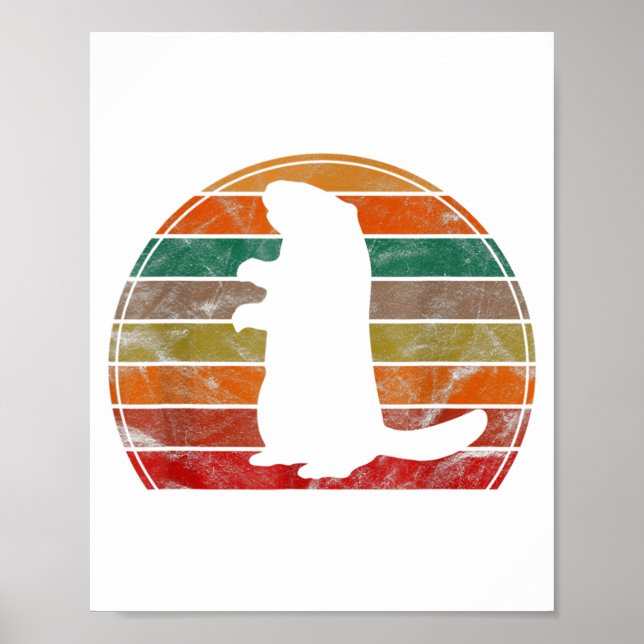 Groundhog Day Shadow Puppet Funny  Poster (Front)