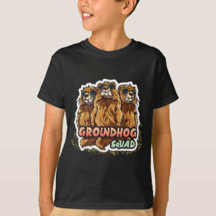 Groundhog Day Squad Funny Spring February Punxsuta T-Shirt