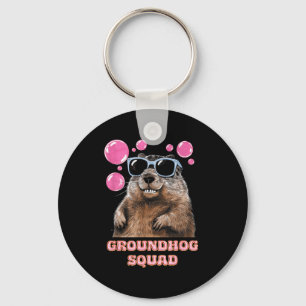 Groundhog Day Squad Sungles Bubble Gum Feb 2 For G Key Ring