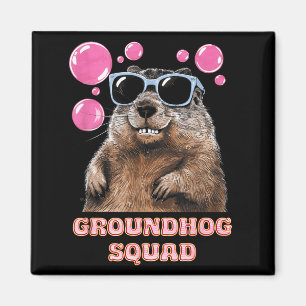 Groundhog Day Squad Sungles Bubble Gum Feb 2 For G Magnet
