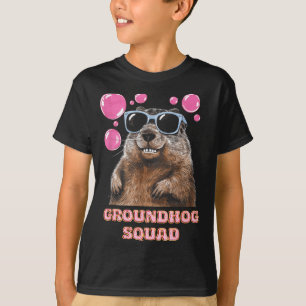 Groundhog Day Squad Sungles Bubble Gum Feb 2 For G T-Shirt