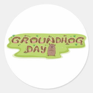 Groundhog Day Stickers