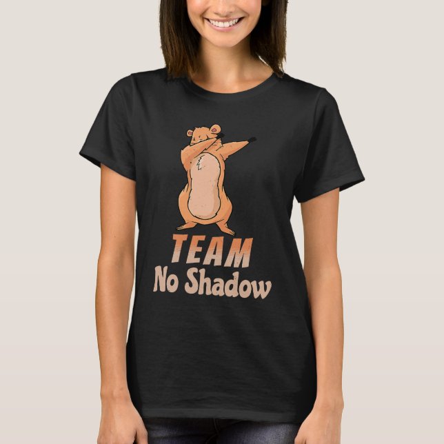 Groundhog Day Team No Shadow Dabbing Kids Men Retr T-Shirt (Front)