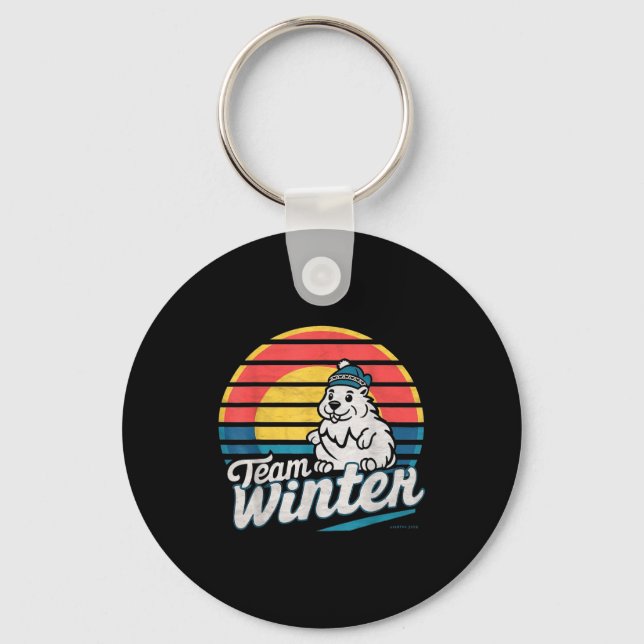 Groundhog Day Team Winter V1  Key Ring (Front)