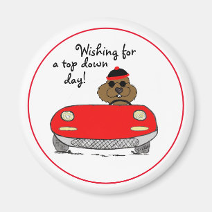 Groundhog Day   Top Down Magnet