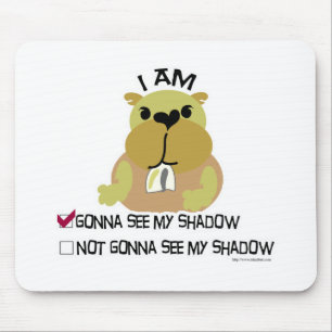 Groundhog day vote shadow mouse mat
