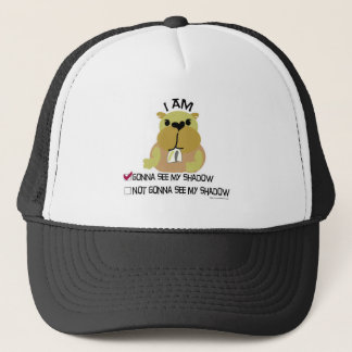 Groundhog day vote shadow trucker hat