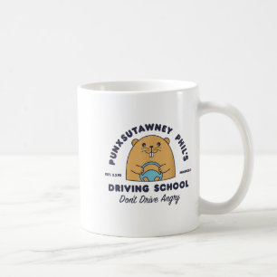 Groundhog Driving School Funny Men Women Retro Rod Coffee Mug