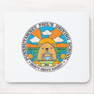 Groundhog Driving School Funny Men Women Retro Rod Mouse Mat