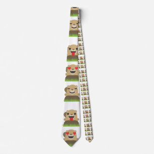 groundhog emojis menswear mens necktie neck tie