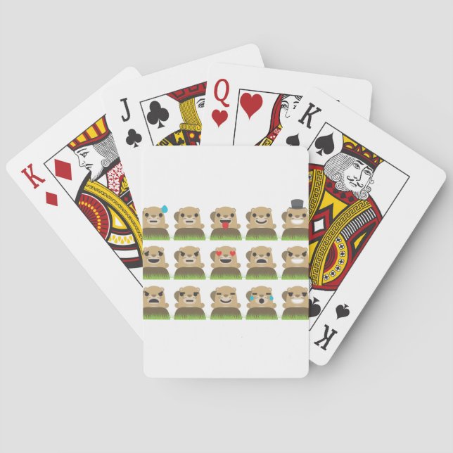 groundhog emojis playing cards (Back)