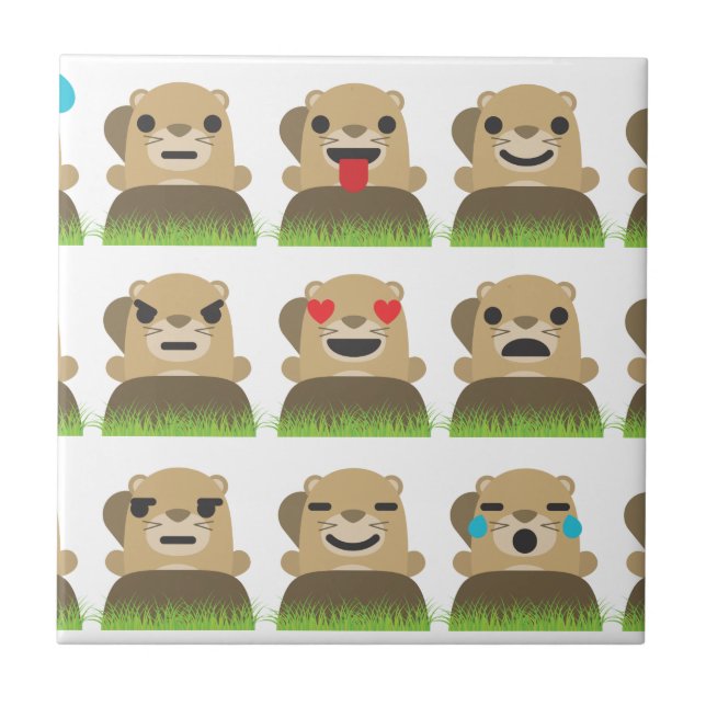 groundhog emojis tile (Front)