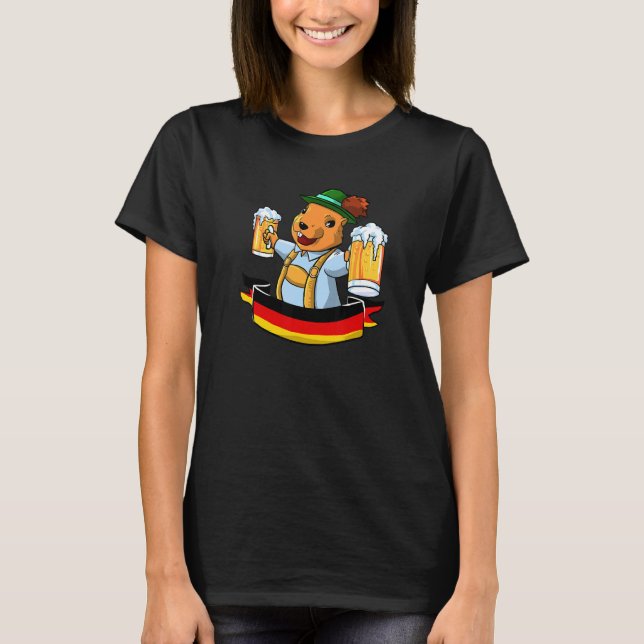 Groundhog Germany Flag T-Shirt (Front)