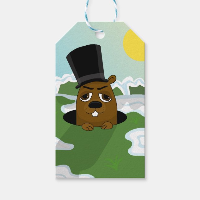 Groundhog Gift Tags (Front)