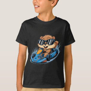 Groundhog Go-kart Racing Happy Groundhog Day Boys T-Shirt