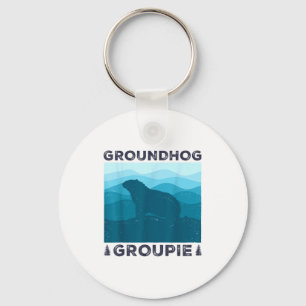Groundhog Groupie Retro Vintage 60s 70s 80s Men Wo Key Ring