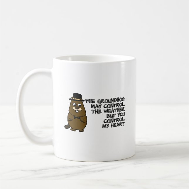 Groundhog may control the weather mug (Left)