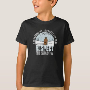 Groundhog Meteorology Respect The Shadow T-Shirt