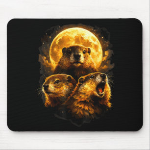 Groundhog Moon Mouse Mat