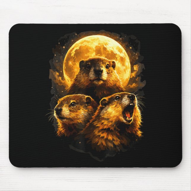 Groundhog Moon  Mouse Mat (Front)