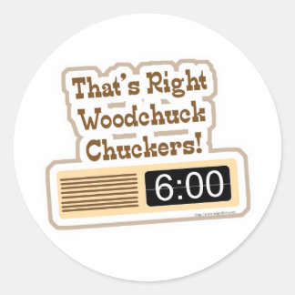 Groundhog Movie Classic Round Sticker