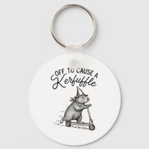 Groundhog On Scooter Mental Health Off To Cause A Key Ring