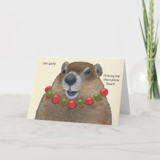 Groundhog/party/charcuterie board card