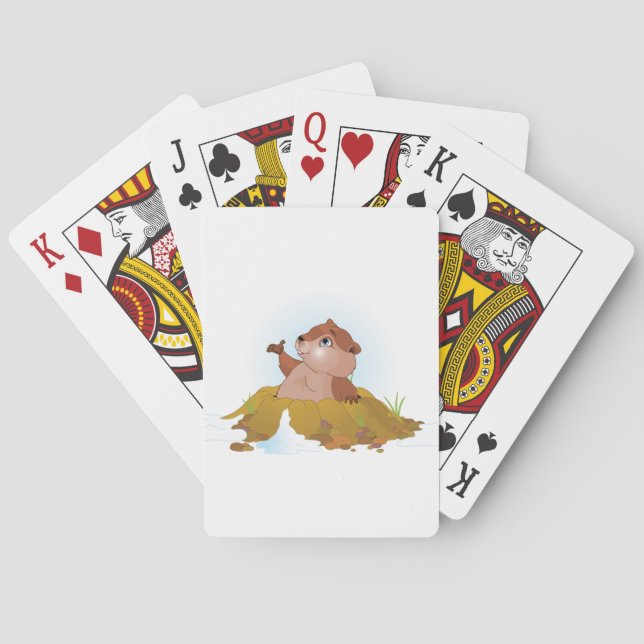 Groundhog Playing Cards (Back)