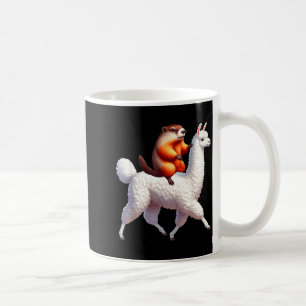 Groundhog Riding Llama Costume Family Kids Toddler Coffee Mug