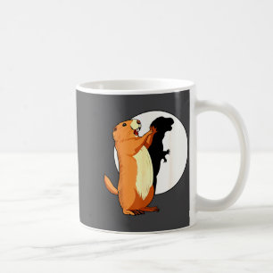 Groundhog Shadow Dinosaur Funny Puppet Happy Groun Coffee Mug