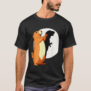 Groundhog Shadow Dinosaur Funny Puppet Happy Groun T-Shirt