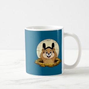 Groundhog Shadow Funny Puppet Happy Groundhog Day Coffee Mug